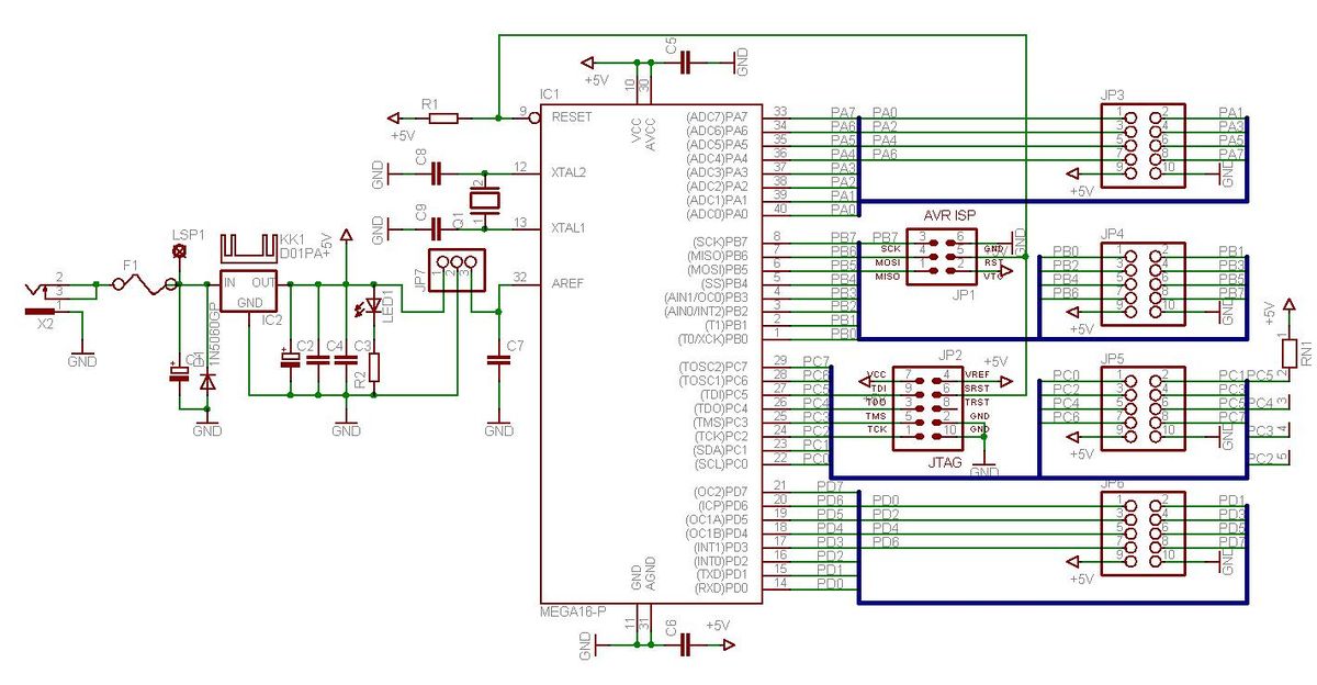 Avr isp500 olimex схема